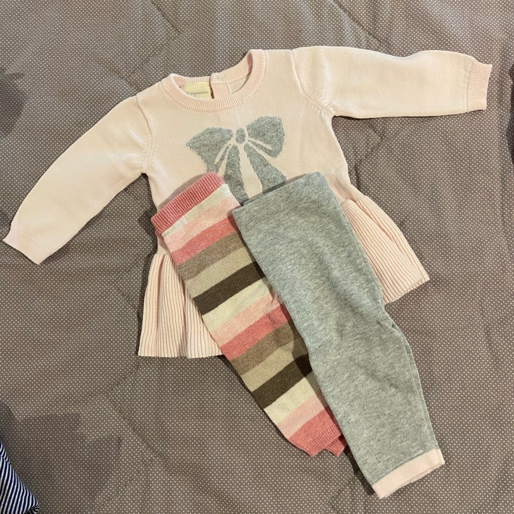 Winter Dress & Set of (2) Tights